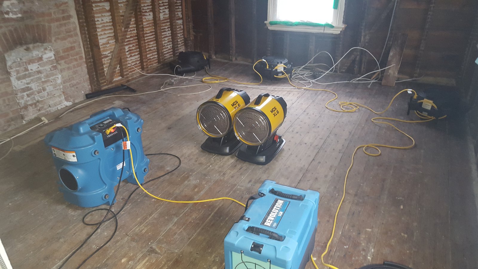 Basement mold remediation structural drying CT